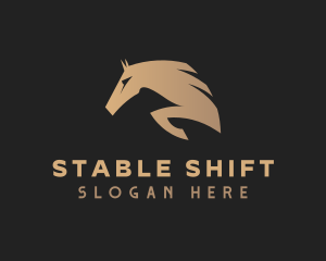 Horse Equestrian Stallion logo design