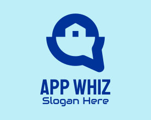 Blue House Listing App  logo design