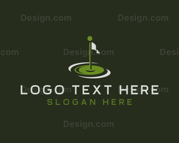 Golfing Golf Flag Sport Logo