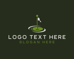 Golf - Golfing Golf Flag Sport logo design