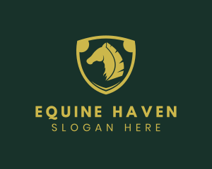 Shield Horse Stable logo design