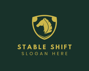 Shield Horse Stable logo design