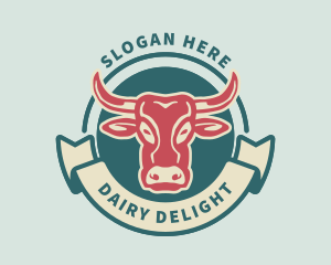 Cow Meat Dairy logo design