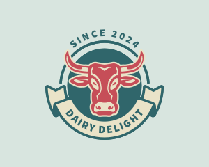 Cow Meat Steak  logo design