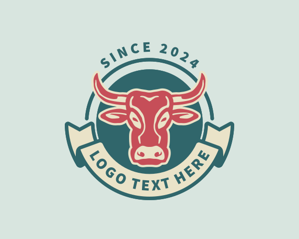 Cow Meat Steak  logo