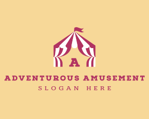 Circus Carnival Tent Fair logo design