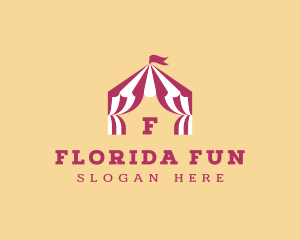 Circus Carnival Tent Fair logo design