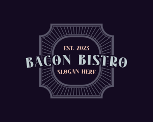 Bistro Style Badge logo design