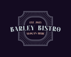 Bistro Style Badge logo design