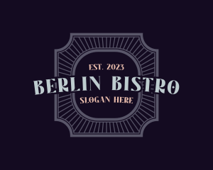 Bistro Style Badge logo design