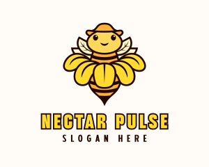 Flower Nectar Bee logo