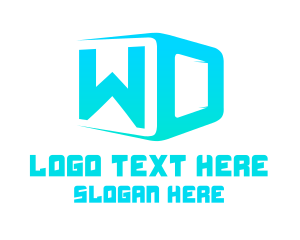 Cube Letter WD logo