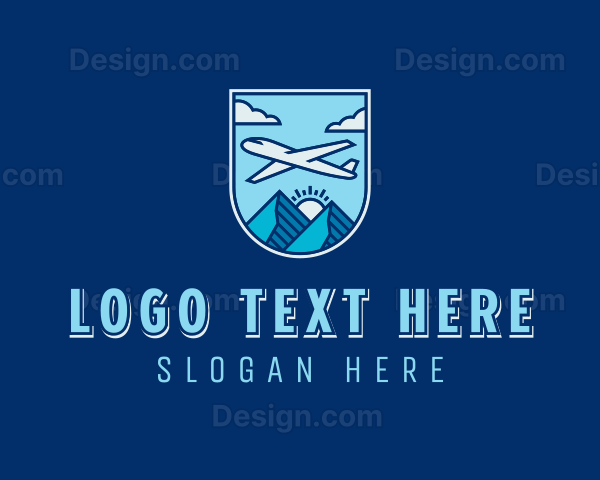 Airplane Flight Travel Logo