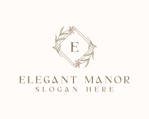 Floral Event Elegant logo design