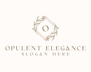 Floral Event Elegant logo design
