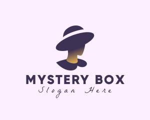 Mysterious Woman Hat logo design