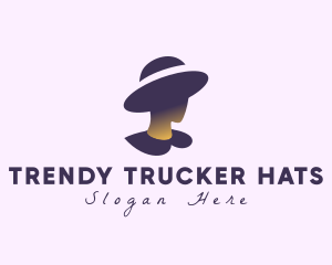 Mysterious Woman Hat logo design