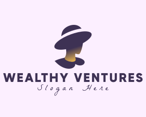 Mysterious Woman Hat logo design