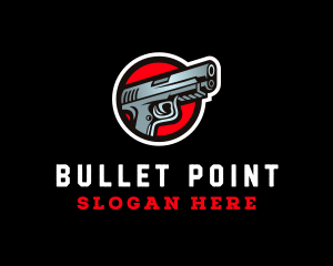 Police Pistol Gun logo design