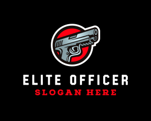 Police Pistol Gun logo