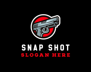 Police Pistol Gun logo design