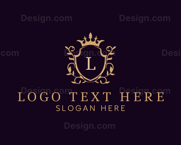 Luxury Shield Crown Logo