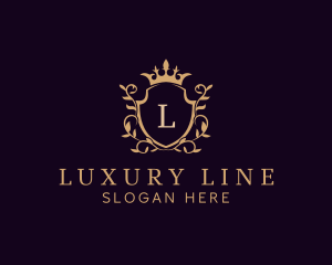 Luxury Shield Crown logo design