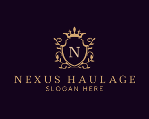 Luxury Shield Crown logo design