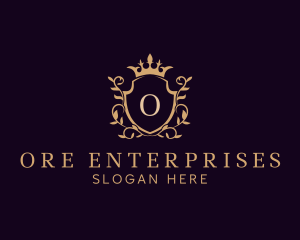 Luxury Shield Crown logo design