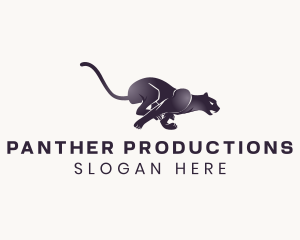 Gradient Animal Panther logo