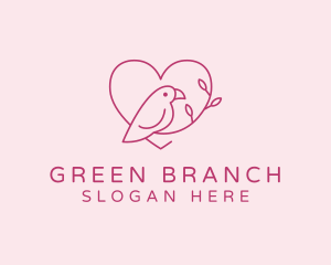 Bird Heart Branch logo design