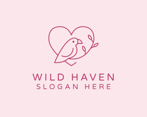 Bird Heart Branch logo design