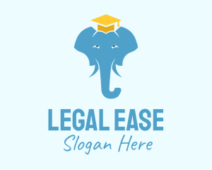 Graduation Cap Elephant logo