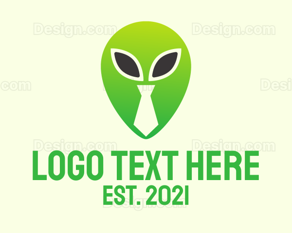 Green Alien Tie Logo