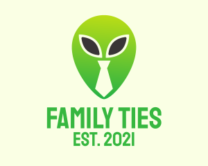 Green Alien Tie  logo design