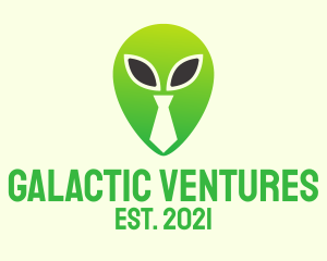 Green Alien Tie  logo design