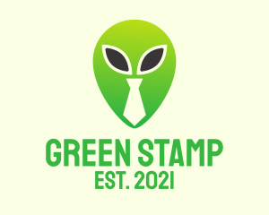 Green Alien Tie  logo design