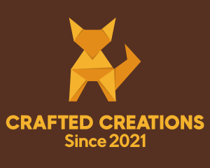 Orange Fox Origami logo design