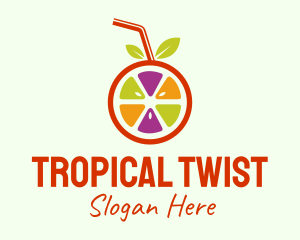 Tropical Juice Drink logo design