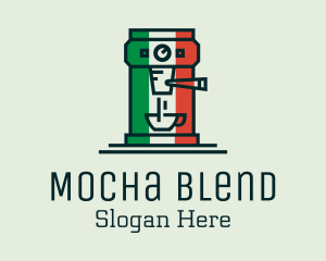 Italian Coffee Machine logo design