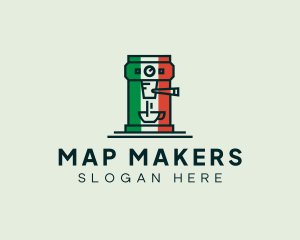 Italian Coffee Machine logo design