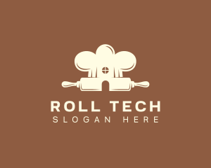 Rolling Pin Pastry Chef logo design