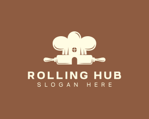 Rolling Pin Pastry Chef logo design