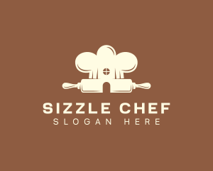 Rolling Pin Pastry Chef logo design