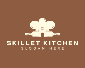 Rolling Pin Pastry Chef logo design