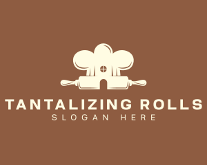 Rolling Pin Pastry Chef logo design