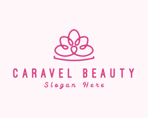 Beauty Floral Crown logo design