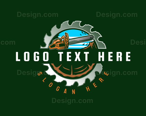 Lumber Chainsaw Cutter Logo