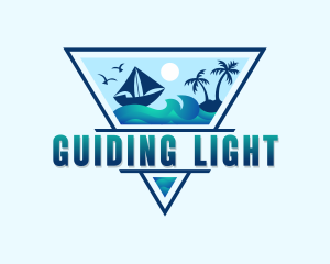 Ocean Boat Travel logo design