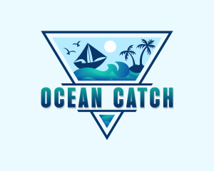 Ocean Boat Travel logo design